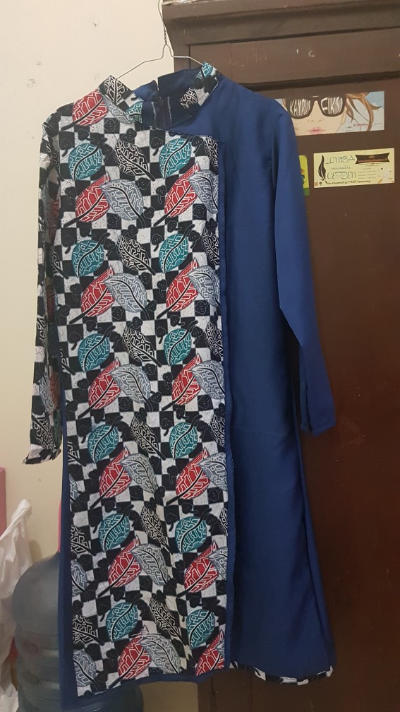 Batik Wanita Kekinian Fatima Dianara Tunik Batik Kombinasi