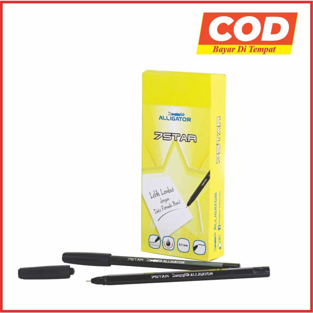 

Alligator Pen SN 7 ice colour Black ink isi 12