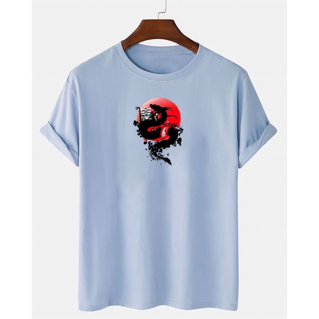 Baju Pria Kaos Oblong Termurah Naga Erigo Tshirt Cowok Distro Lengan Pendek Cod