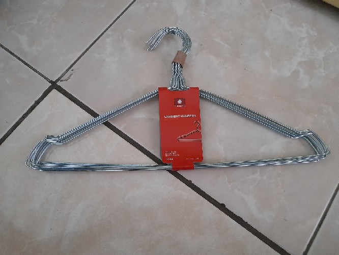 Gantungan Baju Hanger Kawat Stainless 10 Pcs.