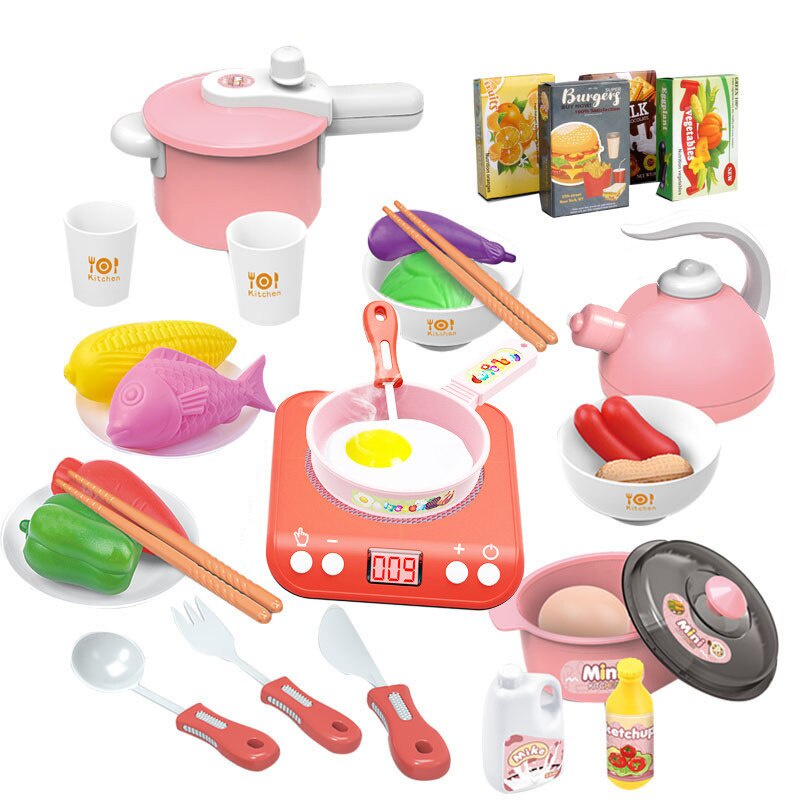 Mainan Masak Masakan Play House Mini Kitchen Set Alat Masak Mainan