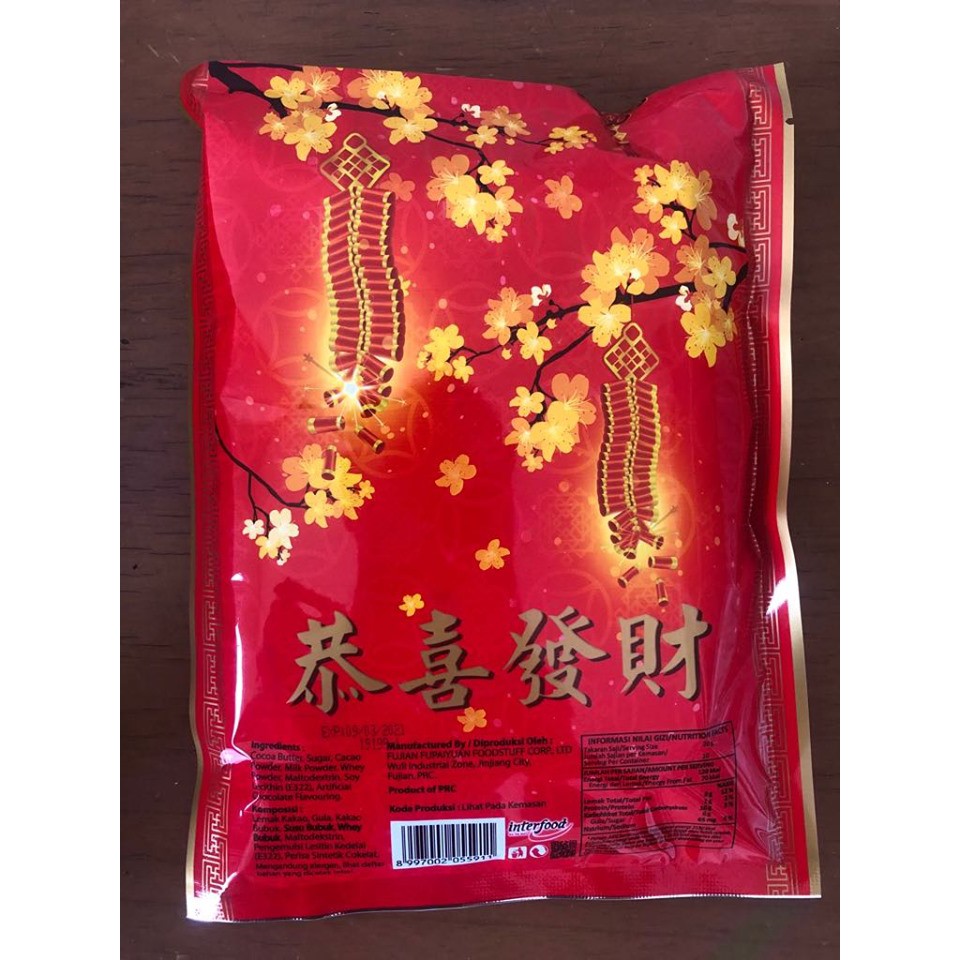 Naraya Coklat yuan bao/ Coklat koin emas/ Permen New Year 200grm