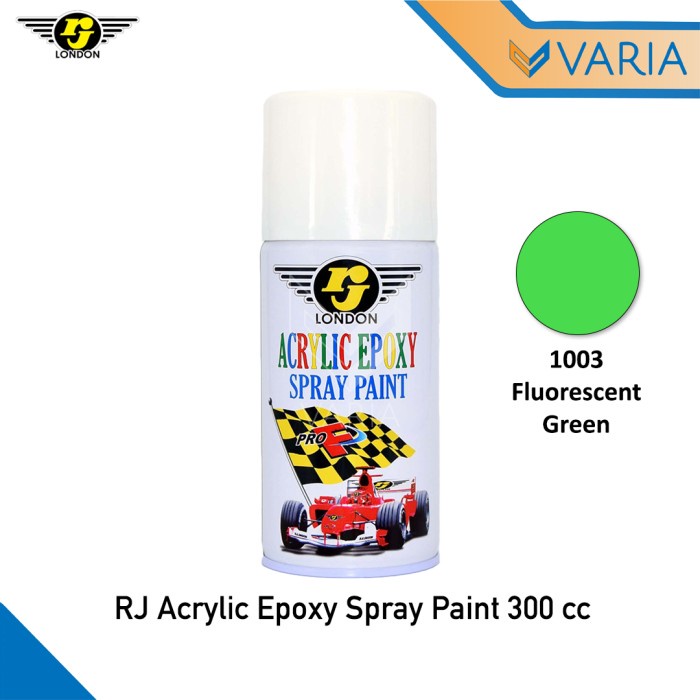 Cat RJ London Acrylic Epoxy Spray Paint 300 cc Fluorescent Green 1003