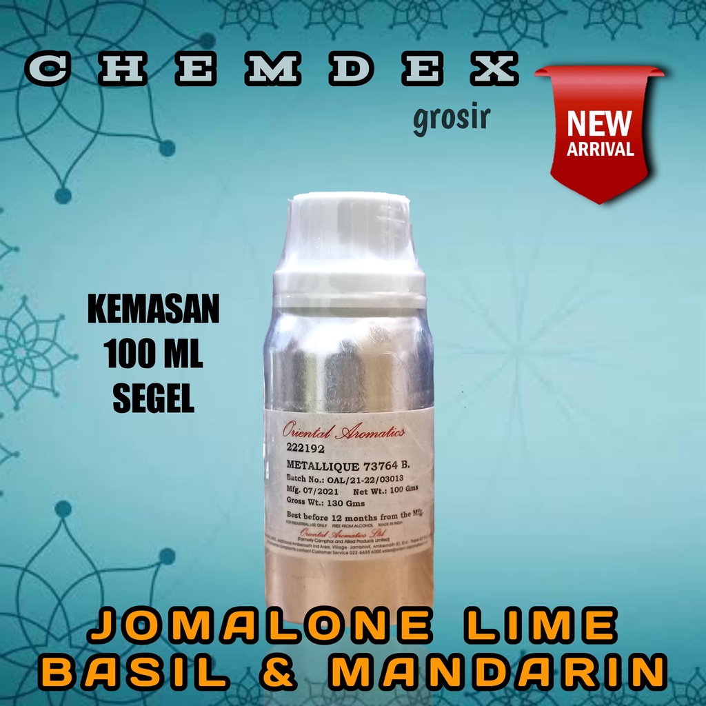 BIBIT PARFUM MURNI// JOMALONE LIME BASIL & MANDARIN // ORIENTAL AROMATICS // 100ML SEGEL