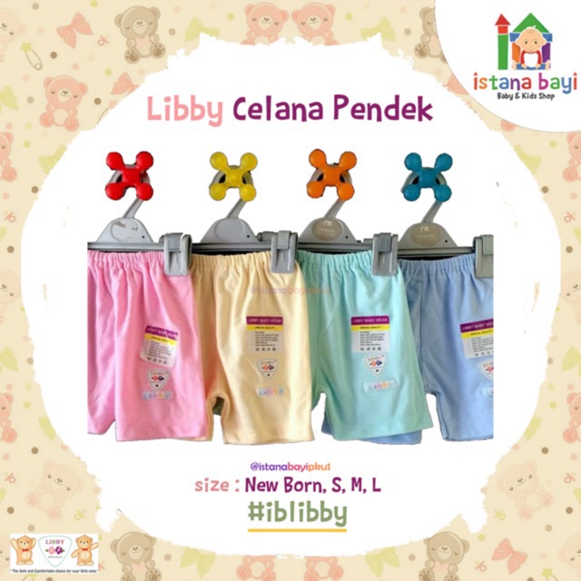 Libby Celana  Pendek  Warna  Celana  bayi  Shopee Indonesia