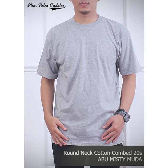 KAOS POLOS COTTON COMBED 20S LENGAN PENDEK SERI WARNA 1