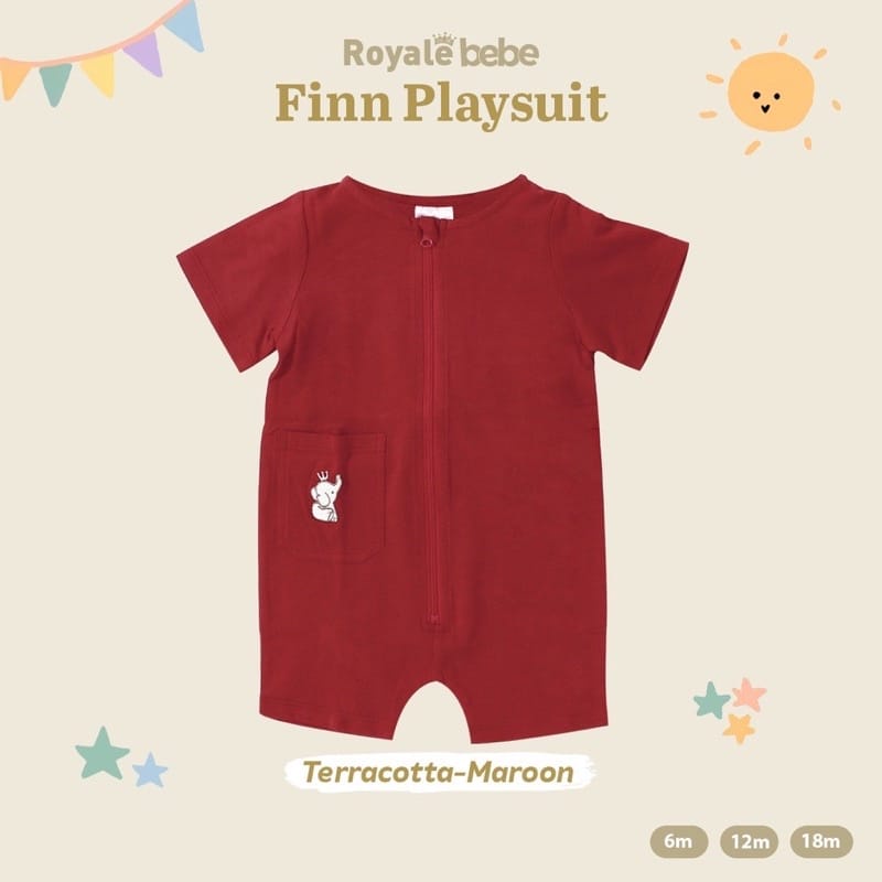 Royale Bebe Finn Playsuit - Romper Sleepsuit Bayi