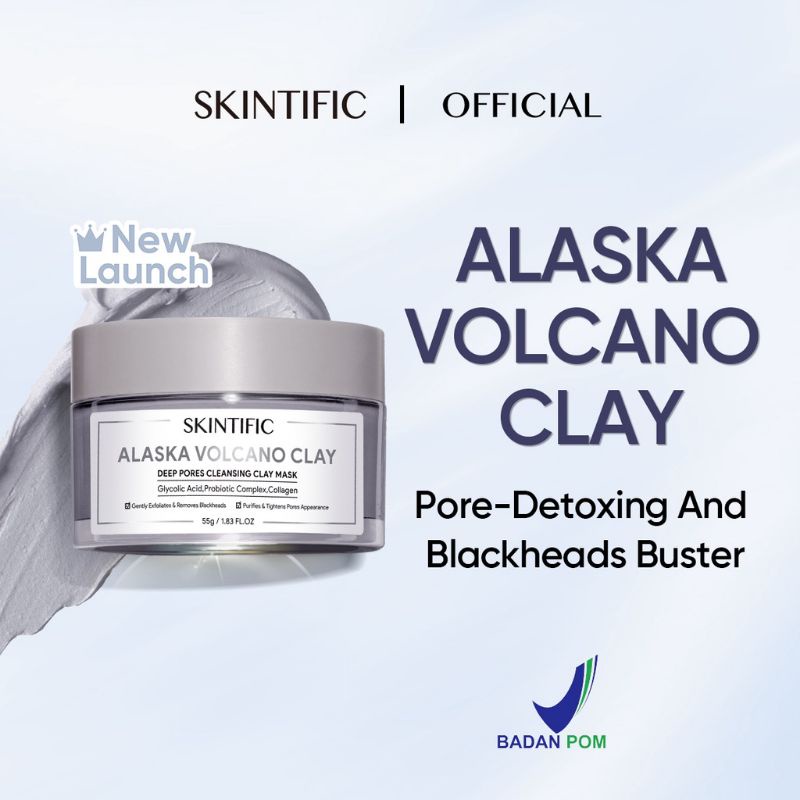 Skintific Alaska Volcano Clay Mask Deep Proses Cleansing