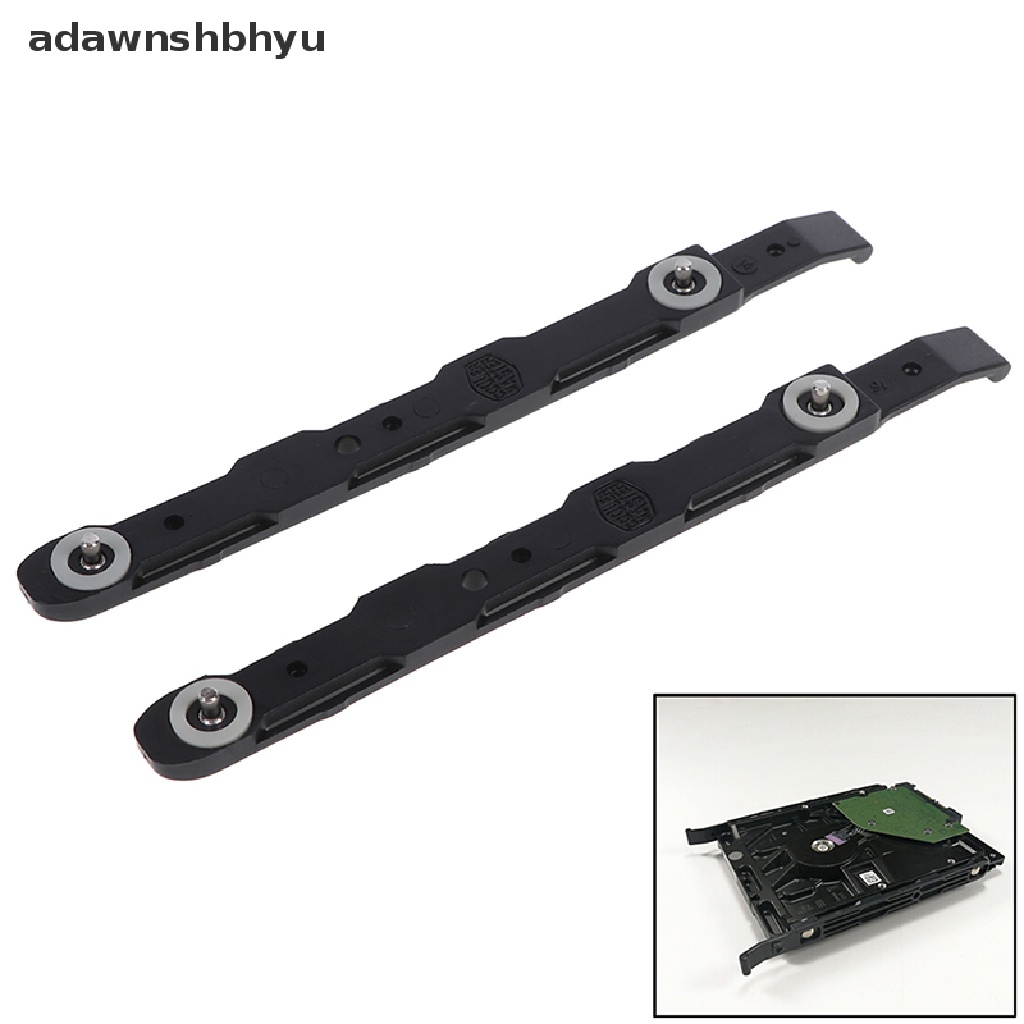 Adawnshbhyu 1pasang Rel Plastik Mounting Hardis Sasis Hitam Baru Untuk Cooler Master