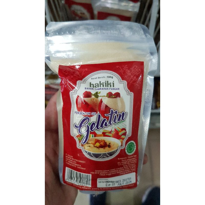 

HAKIKI Gelatine - GELATIN 100GR PEMBENTUK GEL