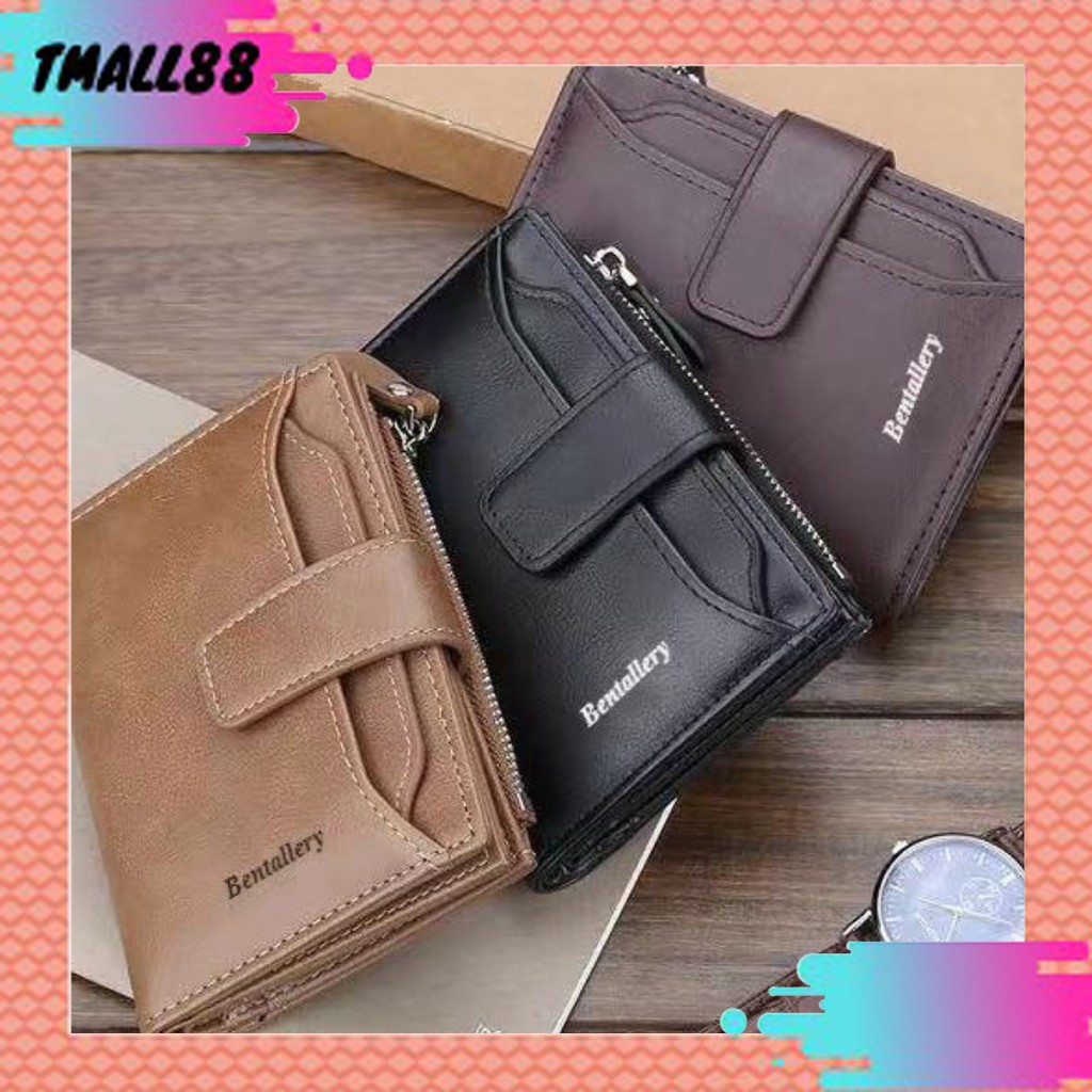 COD DOMPET PRIA IMPORT MATERIAL PU DOMPET PENDEK DOMPET LIPAT Tmall88 N50