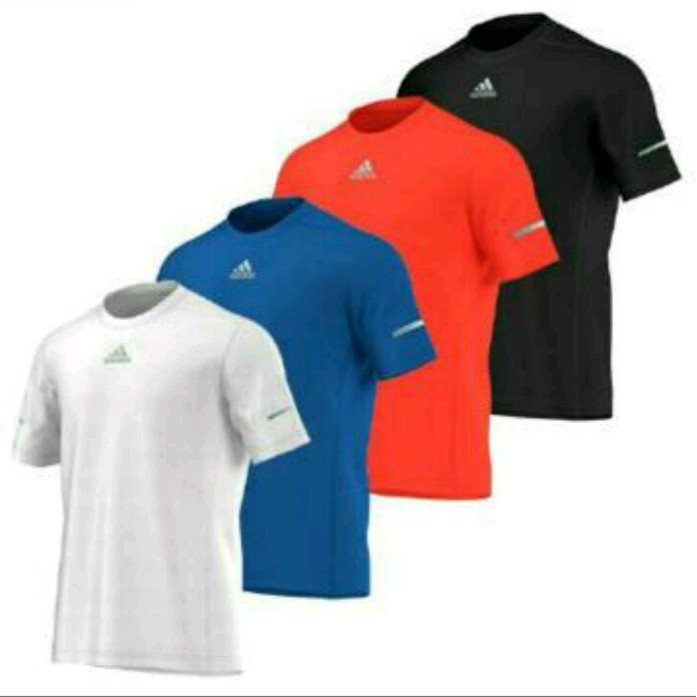 Kaos Tshirt Baju Combed 30S Distro Adidas Strip Gym olahraga sport