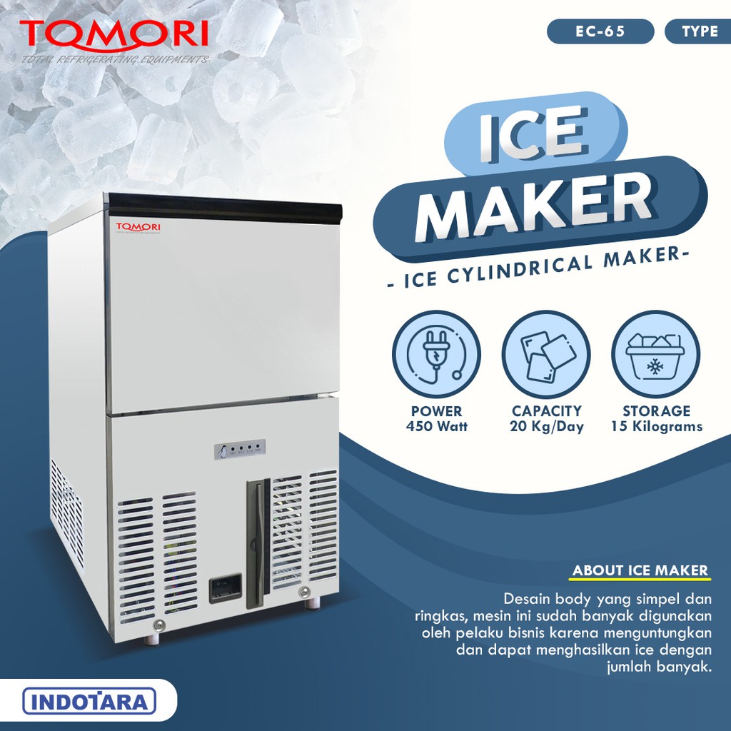 Mesin Pembuat Es Silinder / TOMORI CYLINDRICAL ICE MAKER EC65