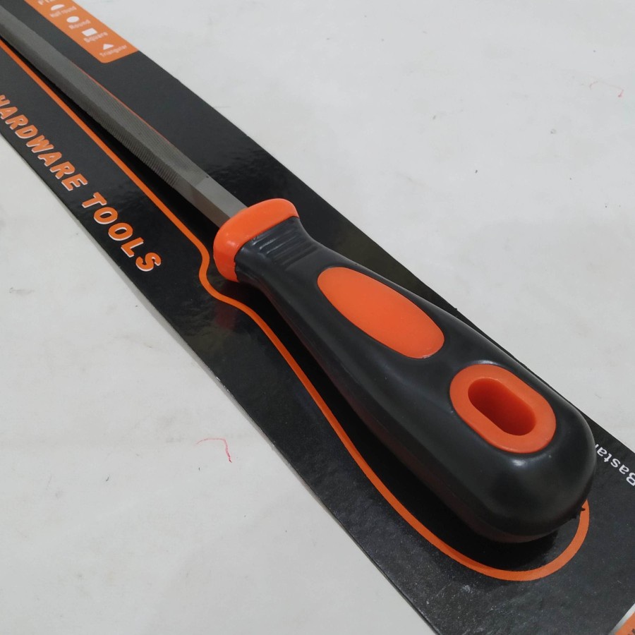 kikir asah asahan steel file round bulat kotak persegi square gagang fiber lapis karet