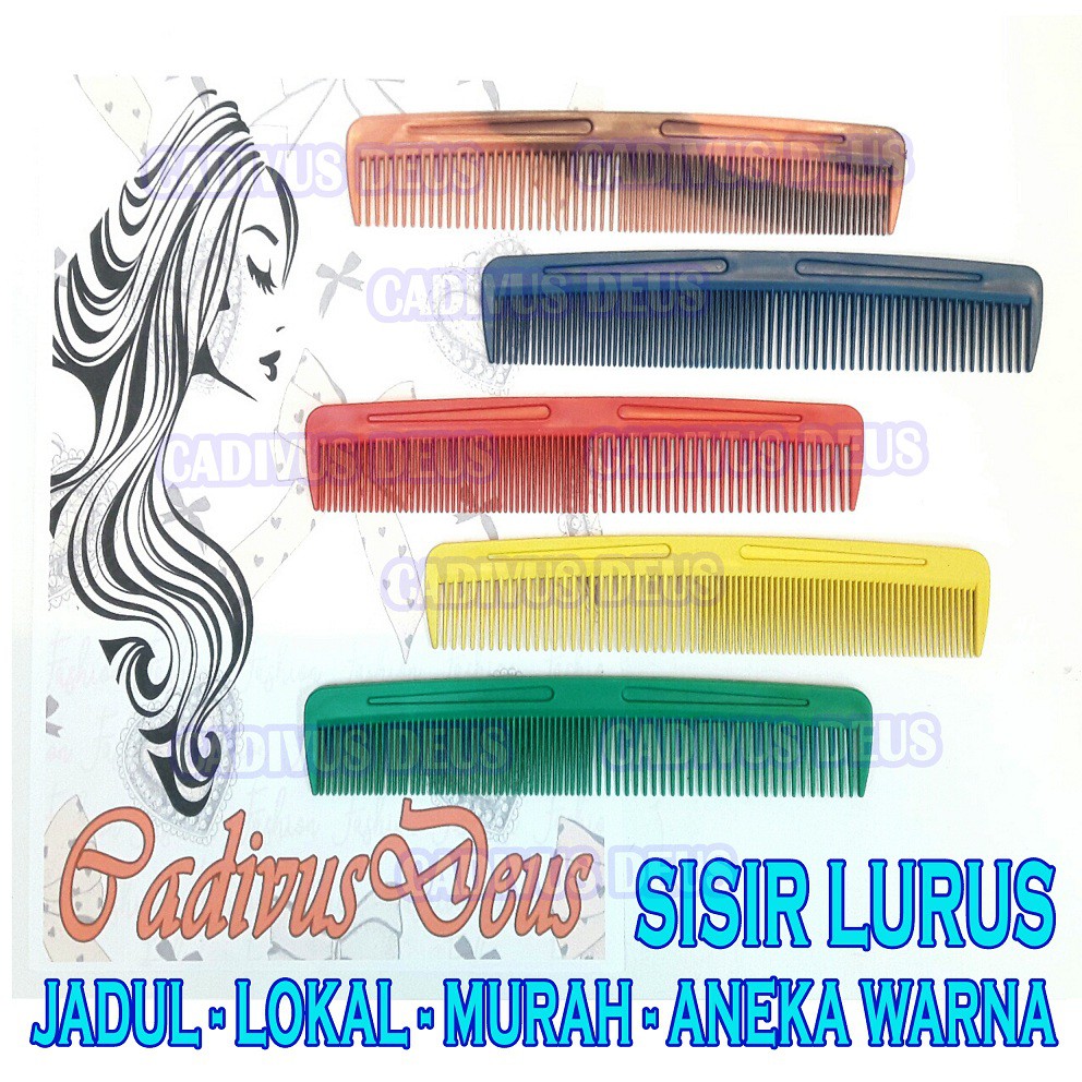 SISIR RAMBUT -  MODEL LURUS - JADUL - SOUVENIR - ANEKA WARNA - MURAH