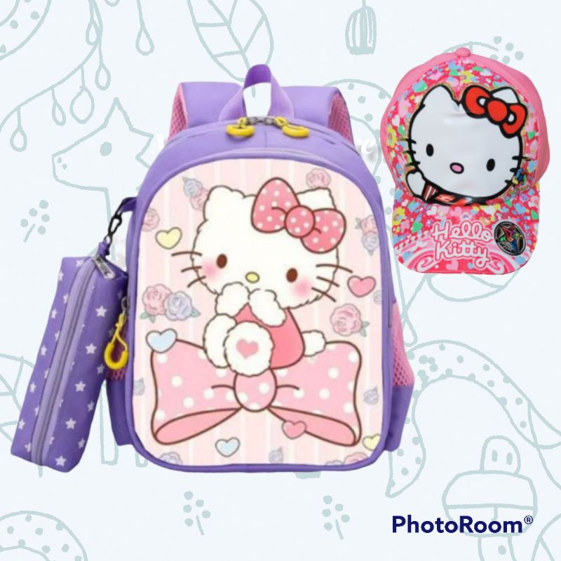 Tas Ransel Sekolah Anak Perempuan TK SD Karakter Hello Kitty Murah