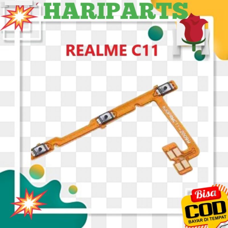 SPARE PART HP FLEXIBLE  FLEKSIBEL REALME C11_C12_C15 2022 ON OFF VOLUME