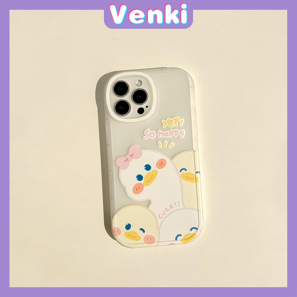 iPhone Case Silicone Soft Case Clear Case Thickened Airbag Shockproof Camera Full Coverage Protection Duck Cartoon Cute For iPhone 13 Pro Max iPhone 12 Pro Max iPhone 11 7 Plus