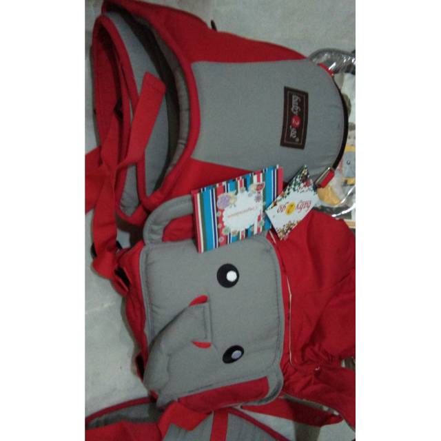 Gendongan hipseat  gajah baby 2 go baby carrier
