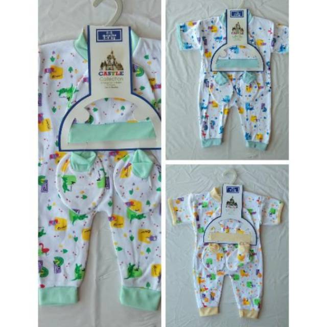 Baju Jumper Bayi Anak Topi &amp; Sepatu Tangan Pendek