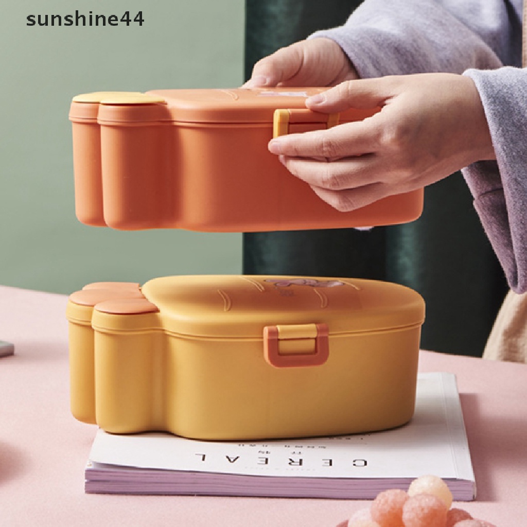 Sunshine Kotak Makan Bento Jepang Lucu Dengan Insulasi Untuk Microwave / Oven