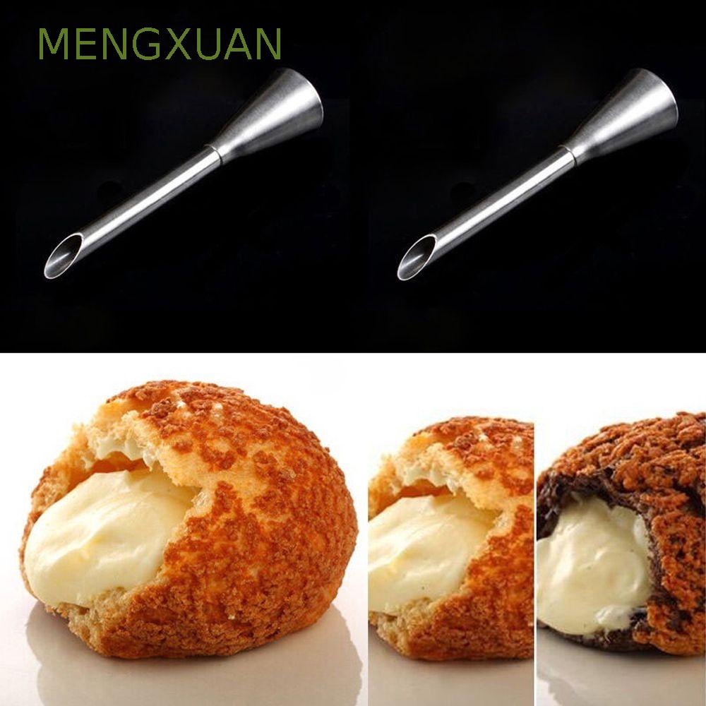 Mengxuan High Quality 1pcs Cream Icing Long Puff Stainless Steel Piping Nozzle Tip