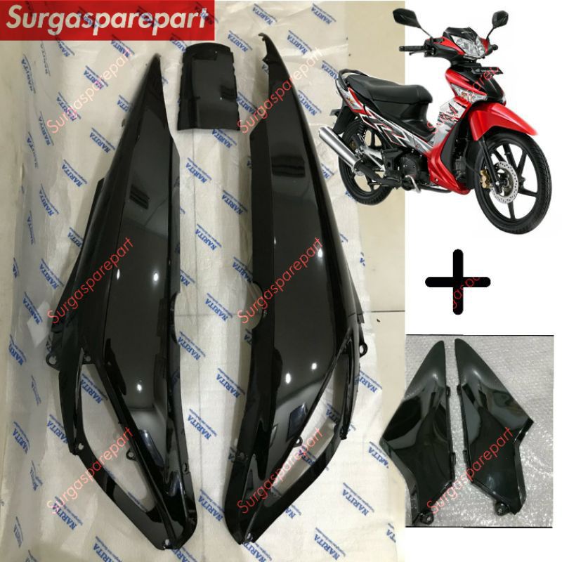 Cover Body Belakang Plus Sambungan Body SUPRA X 125 NEW BATMAN / SUPRA 125 2008-2012
