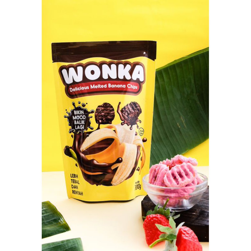 

keripik pisang cokelat wonka