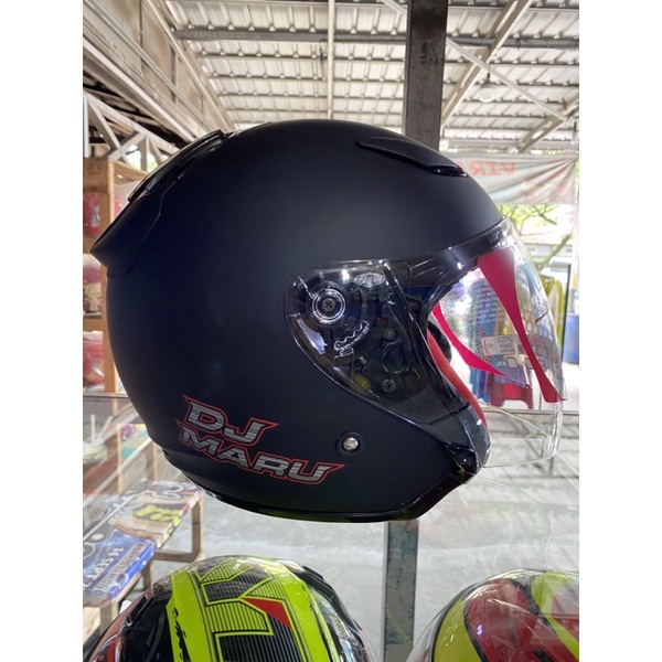 KYT DJ Maru Black Doff