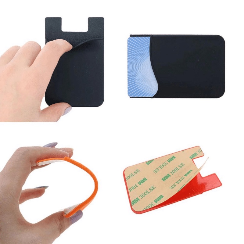 ANG SLOT HOLDER CARD / SARUNG SILIKON TEMPAT KARTU TEMPELAN CASING HP