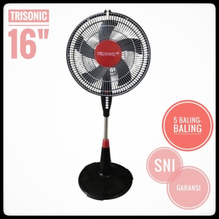 TRISONIC Kipas Angin Berdiri 16 inch 1601 A / Trisonic Stand Fan 16&quot;