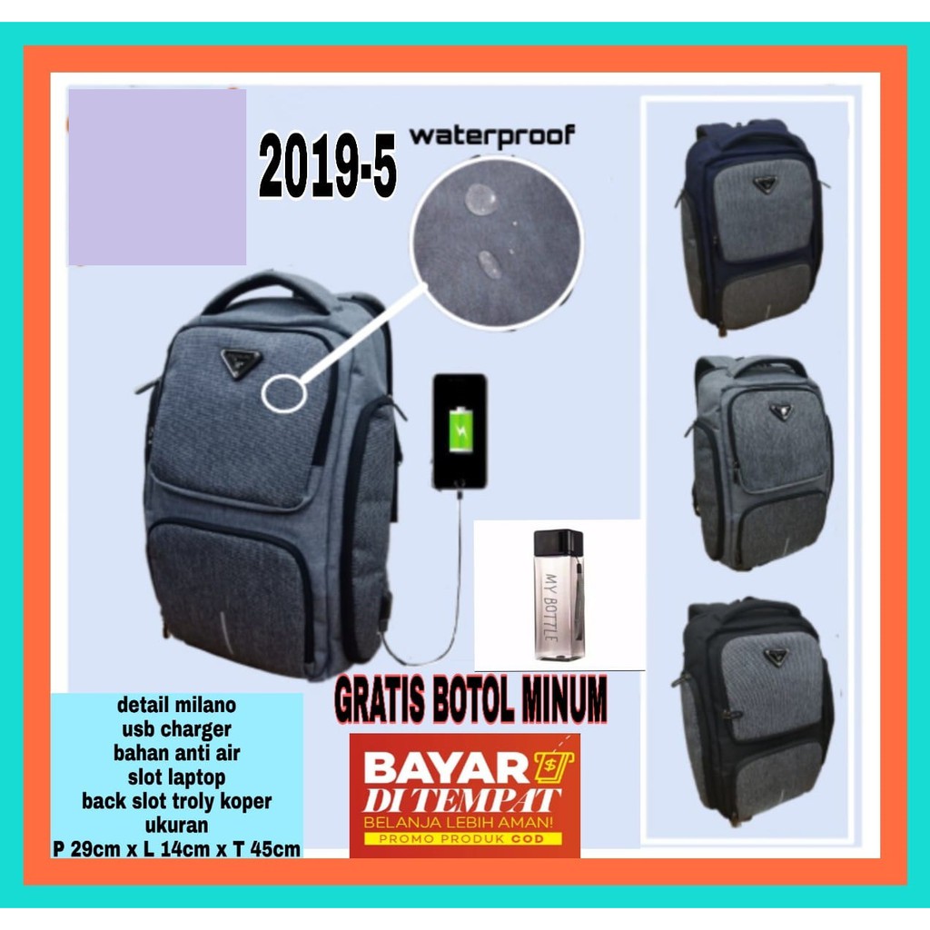 Tas RANSEL POLO MILANO 2019-B Tas RANSEL MULTIFUNGSI PALING LARIS TERMURAH BEST SELLER!!!!