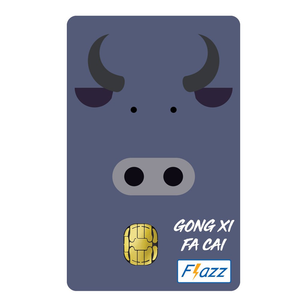 Kartu Flazz Limited Edition Imlek Kerbau | Shopee Indonesia