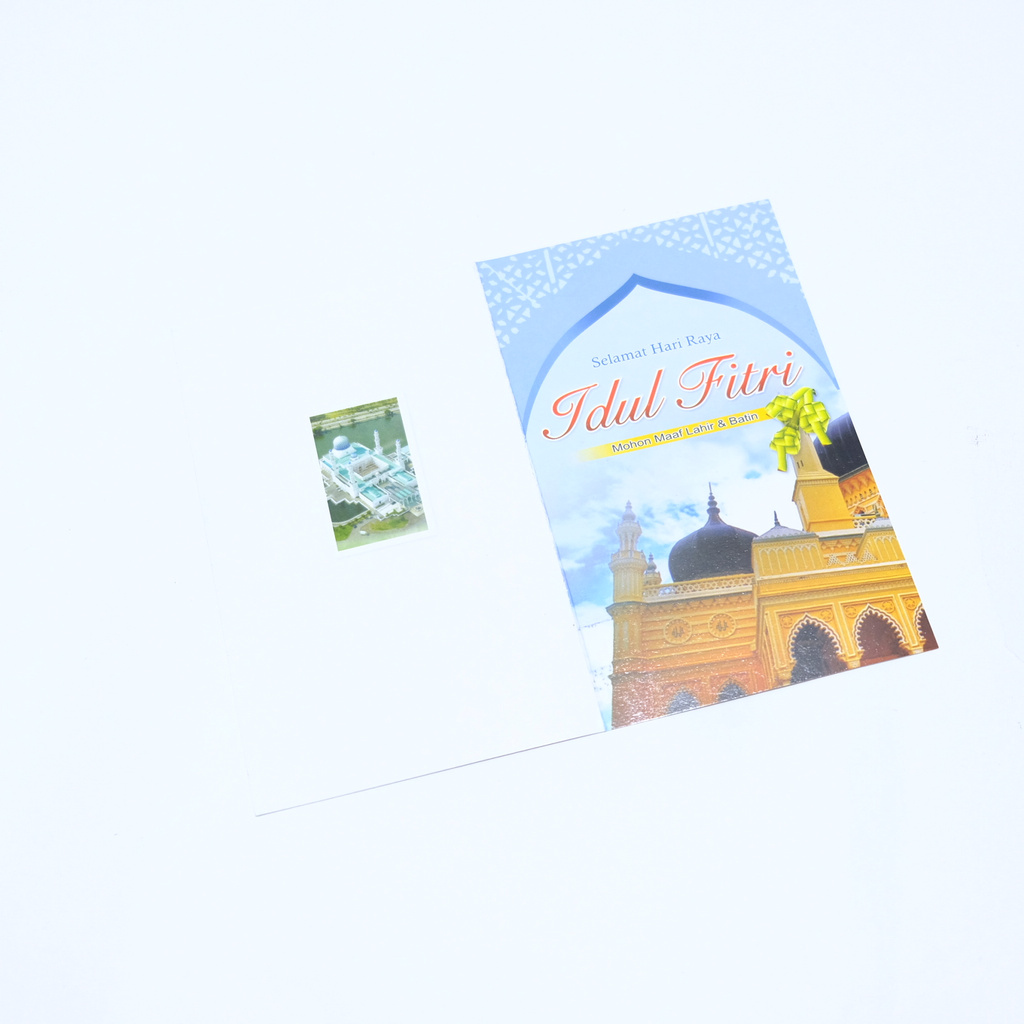 

002 MINI KARTU UCAPAN TEBAL + AMPLOP SELAMAT HARI RAYA IDUL FITRI