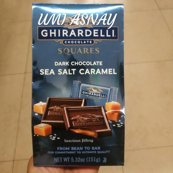 

TERLARIS GHIRARDELLI CHOCOLATE SQUARES DARK CHOCOLATE SEA SALT CARAMEL 151 GRAM MAKANAN & MINUMAN
