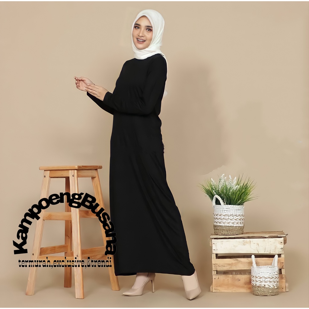 Manset Inner Gamis Polos Lengan Panjang Bahan Spandek Rayon Premium