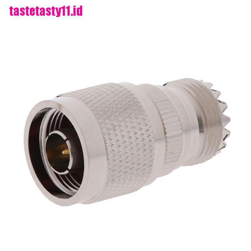 1 Pc Adapter Tipe N Male Ke UHF SO-239 Female Jack Straight RF Coax