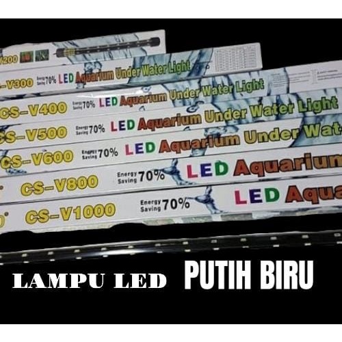 TERMURAH LAMPU LED CELUP AQUARIUM AQUASCAPE LAMPU CELUP PUTIH BIRU