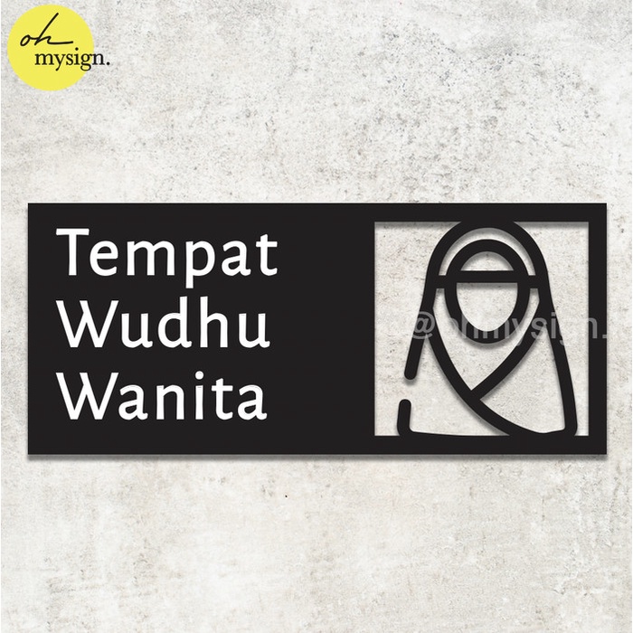 

Murah Tempat Wudhu Wanita Sign Akrilik | Acrylic Sign Modern | Sign Board