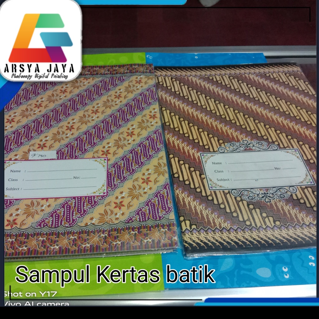 

Sampul Buku Tulis Batik Ukuran Kwarto Samak Buku Batik