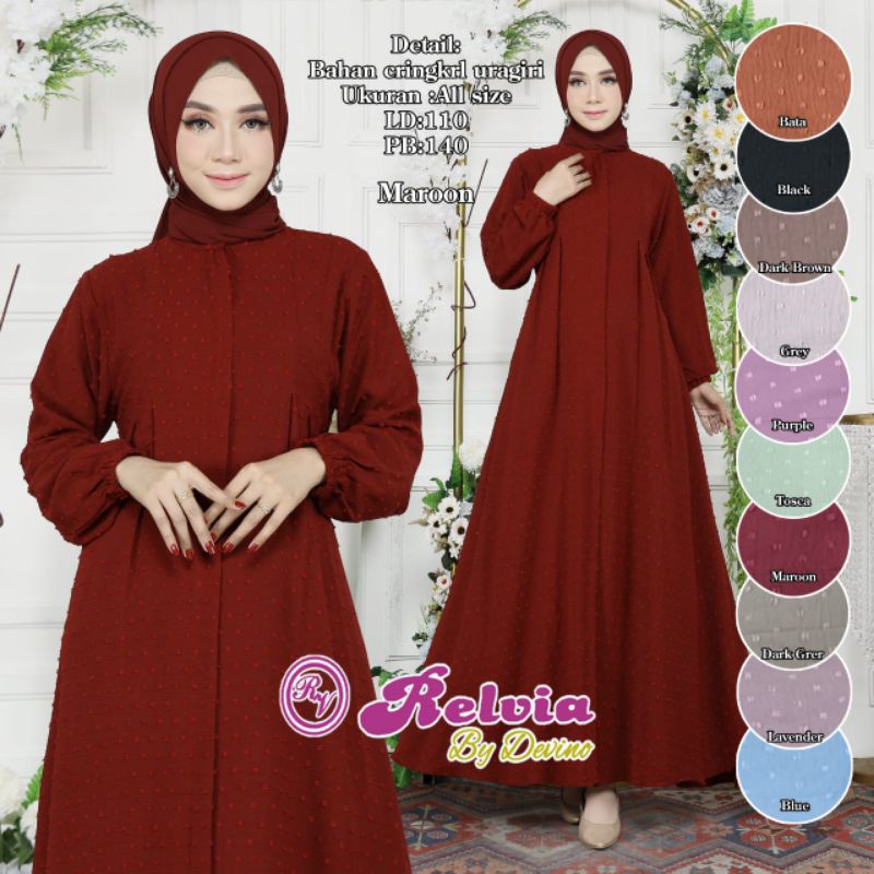 GAMIS/DREAS CRENGKEL RUBIA RELVIA URAGIRI PREMIUM GAMIS MEWAH GAMIS PAYUNG