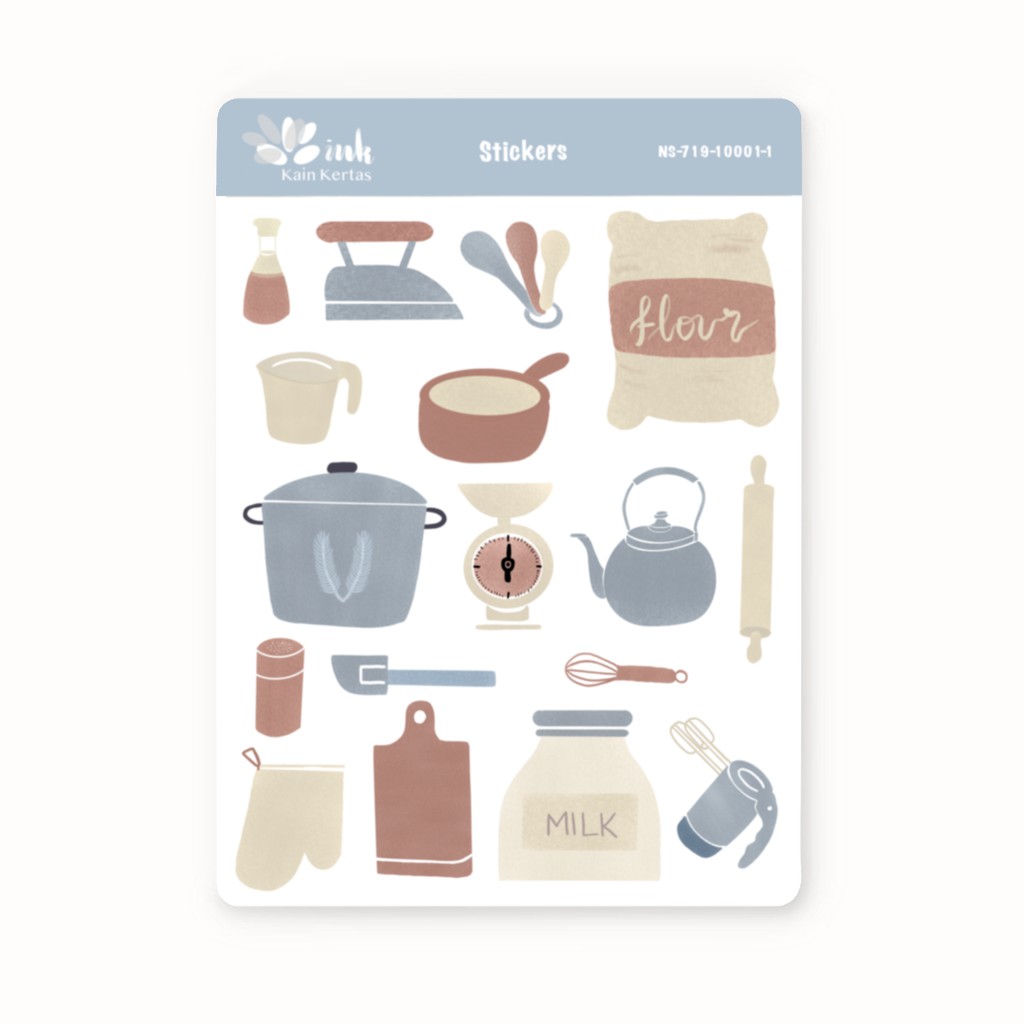 

Cooking/Kitchen Sticker - Journal & Decor Stiker (NS-719-10001-1)