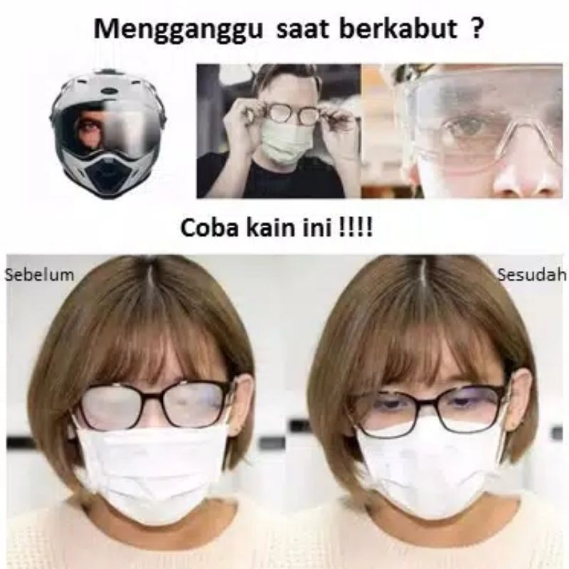 lap kacamata anti embun