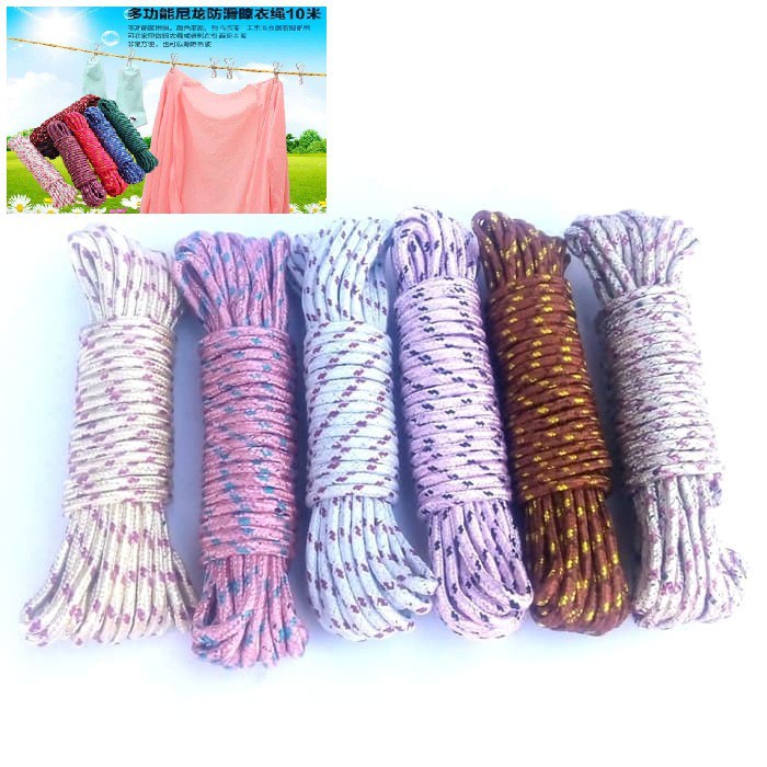 Tali Jemuran Praktis 5 METER / Tali + Pengait / Jemuran Baju