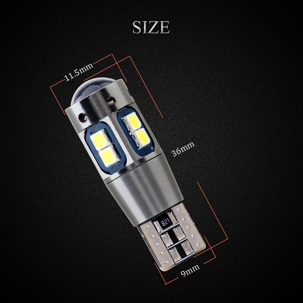 Spextrum LED Lampu Senja T10 3030 10 Mata CANBUS 12V 2W SMD 3030 500LM