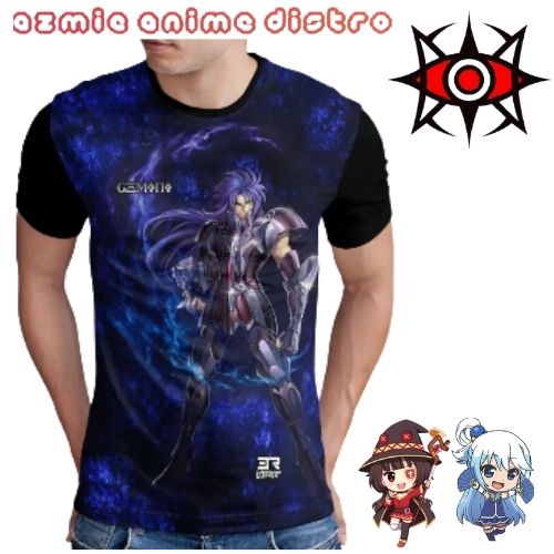 kaos Printing Anime Saint Seiya Gemini