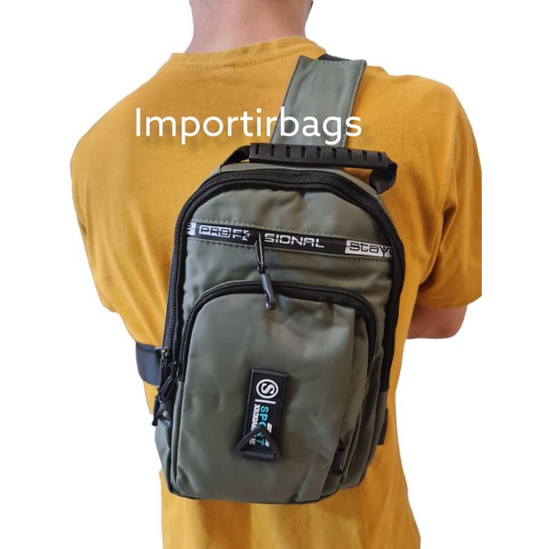 ( COD )Tas Selempang Pria Fhasion multifungsi Sling bags Besar Fhasion Importirbags