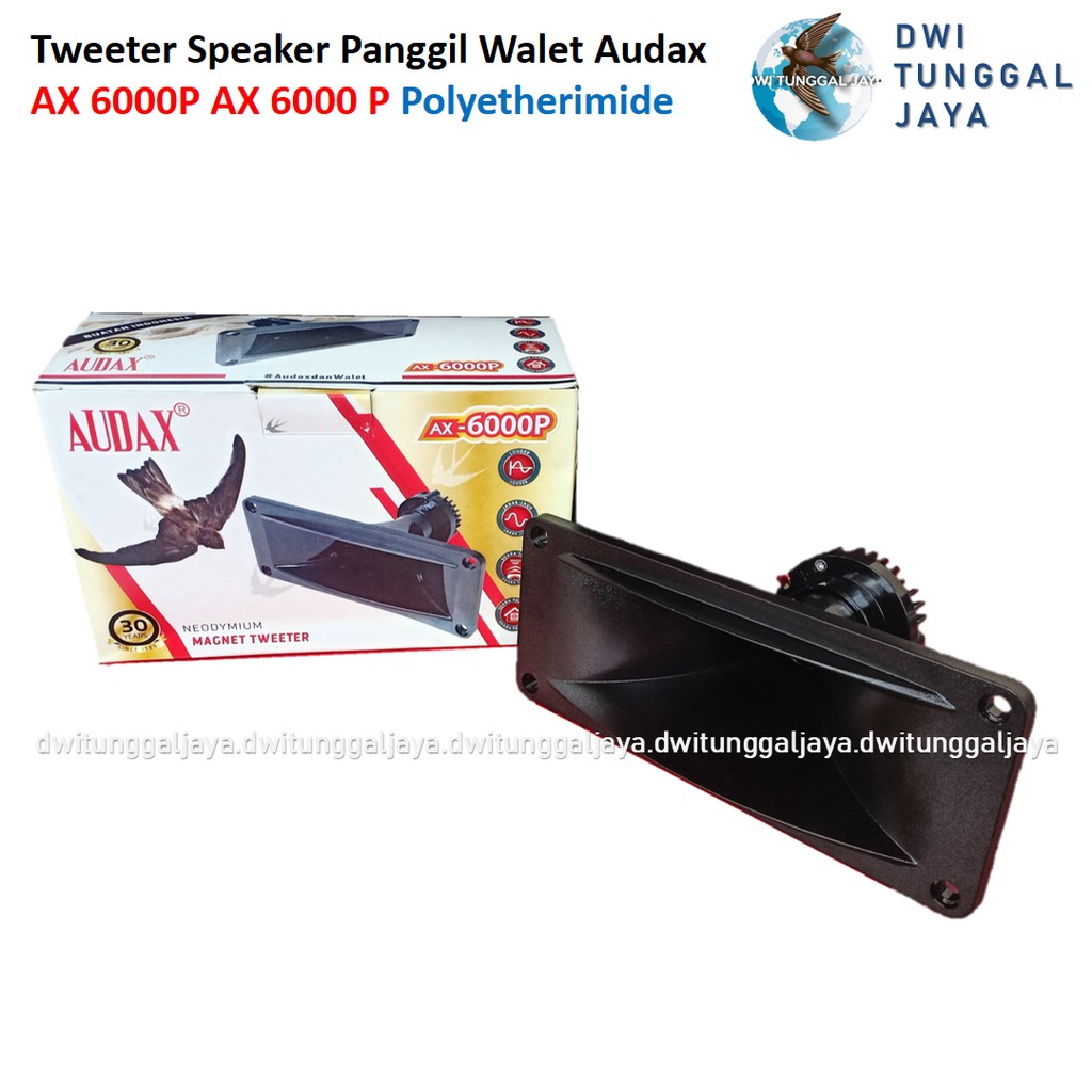 Tweeter Tuiter Speaker Spiker Panggil Tarik Walet Audax AX 6000P AX 6000 P Polyetherimide