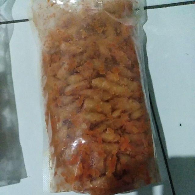 Keripik kulit lumpia / kulpi/ snack kulit lumpia pedas 500