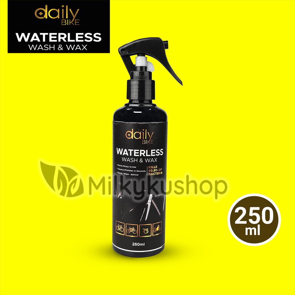 DAILY BIKE WATERLESS 250 ML WASH WAX PEMBERSIH SEPEDA MOTOR